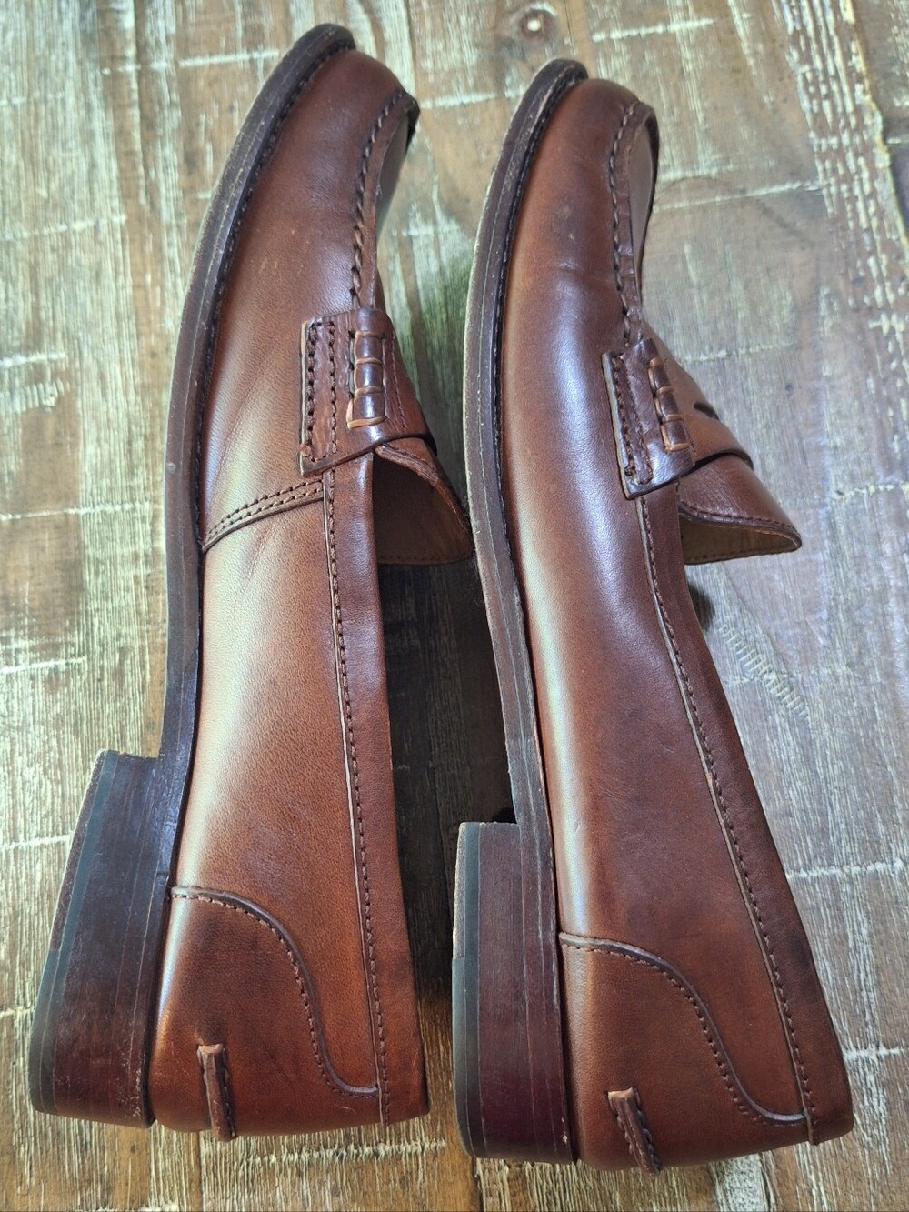 Frye Women's Loafers Size 10 M Brown  Leather Penny Loafer Slip On Shoes - Picture 3 of 8